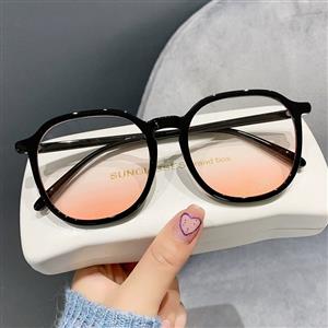 New atmosphere anti-blue light blush glasses, the same style as the Internet celebrity, TR large frame, can be matched with degree glasses frame