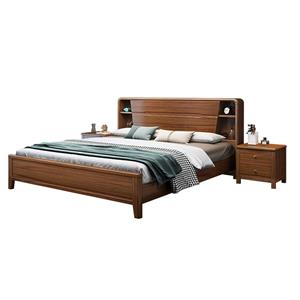 Double bed Nordic light luxury