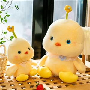 Little yellow chicken stuffed animal small ugly duck doll