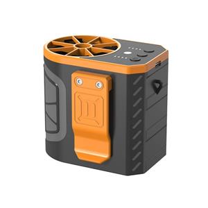 Cross-border outdoor waist hanging neck USB fan with strong wind power portable construction site mini fan